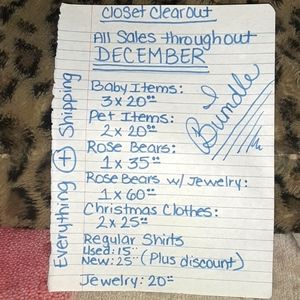 Everything must go